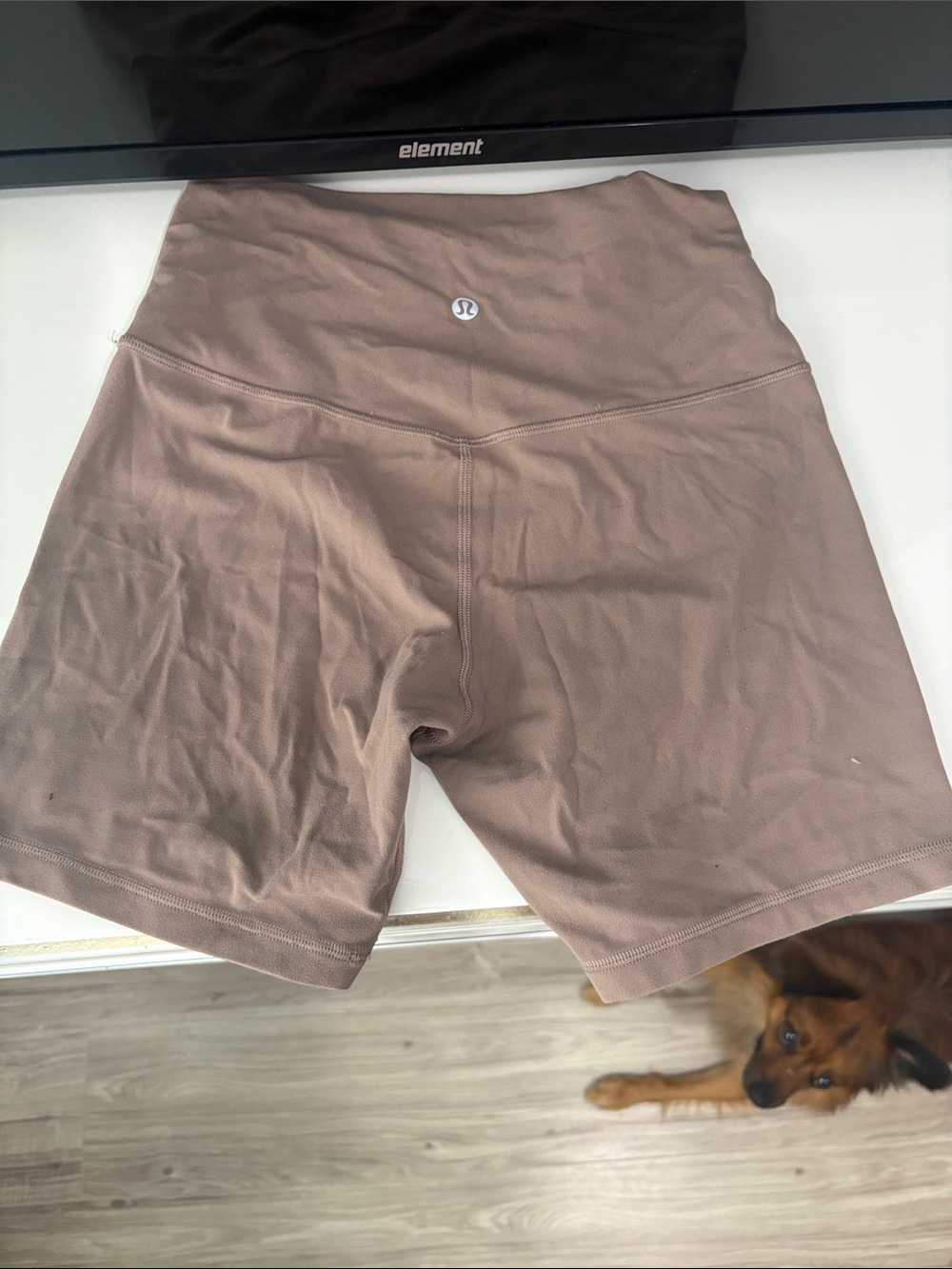 lululemon align shorts in tauptastic size 6